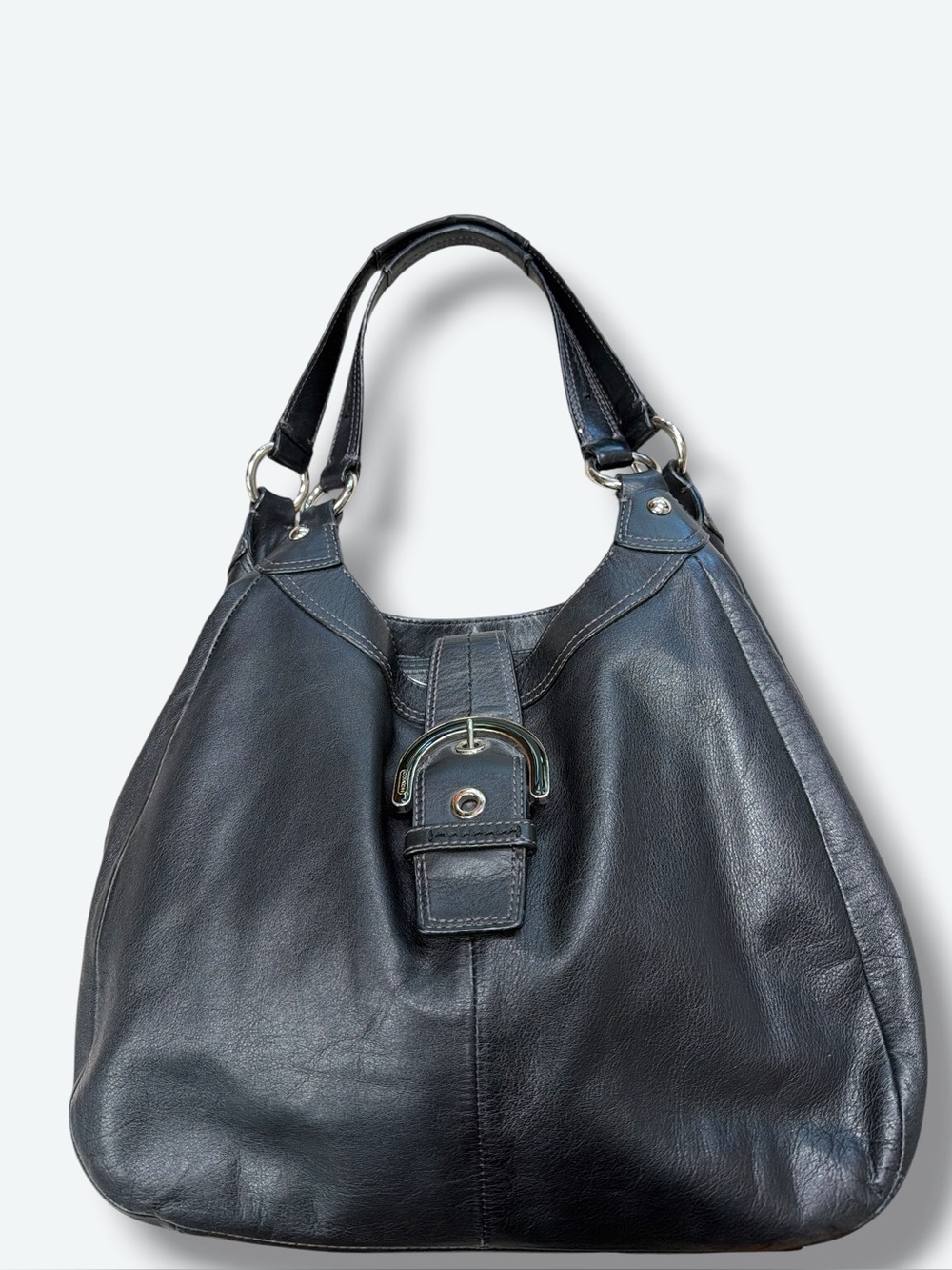 Y2K Coach Hampton Soho Leather Hobo Bag (D1193F17092)